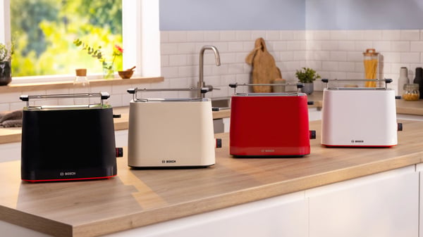 Bosch MyMoment TAT3M127 - Brødrister - 2 skive - 2 Spor - kremfarget
