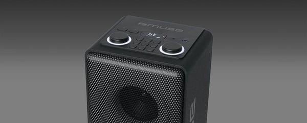 Muse M1808DJ, 150 W, Kaapeli & johto, Lajittelu, Kolmivärinen, LED, Liesi, valo