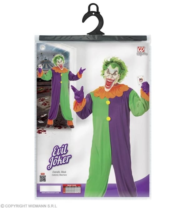Ond Joker-maskeraddräkt