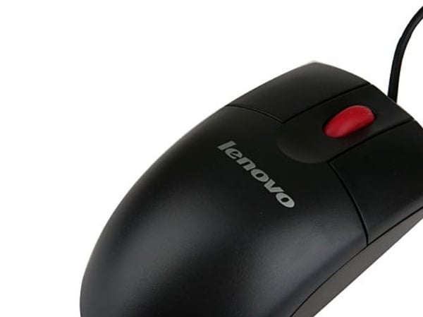 Lenovo ThinkPlus - Mus - optisk - 3 knapper - kablet - USB - beksvart
