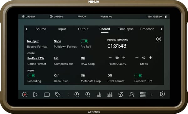 Atomos Ninja ULTRA, 13,2 cm (5.2"), 1920 x 1080 piksler, IPS, Multi-touch, Kapasitiv, 427 ppi