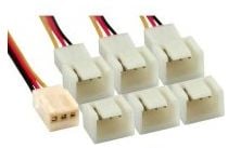 InLine Molex - 6 x Molex F-M 0.15m, 0,15 m, 3-pin, Monivärinen, 1 kpl