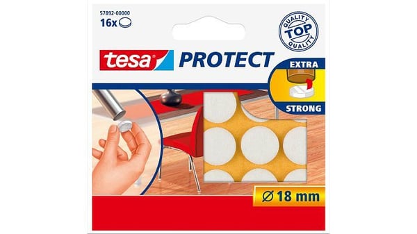 Tesa - Dobbelsidig tape 50 m - hvit (en pakke 12)