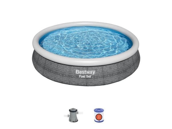 Bestway® Fast Set™ Round Inflatable Pool Set 3.66 m x 76 cm 5.377 L
