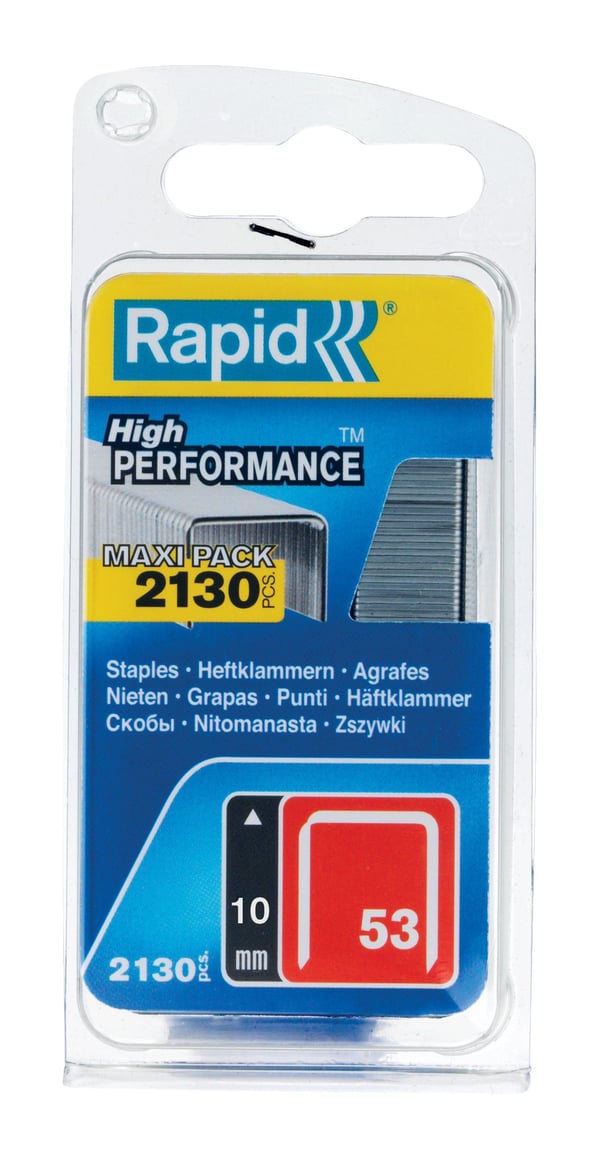 Rapid 5000743, Niittipakkaus, 1 cm, 2000 niitit, Etiketöinti, Metallinen, R53, R253, R353, R453, MS2.1, MS4.1, ALU610, ALU753, ALU853, ALU953, E100...