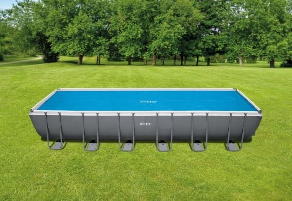 Intex Pool Cover Solar 732x366cm Polyeteeni neliö sininen sininen
