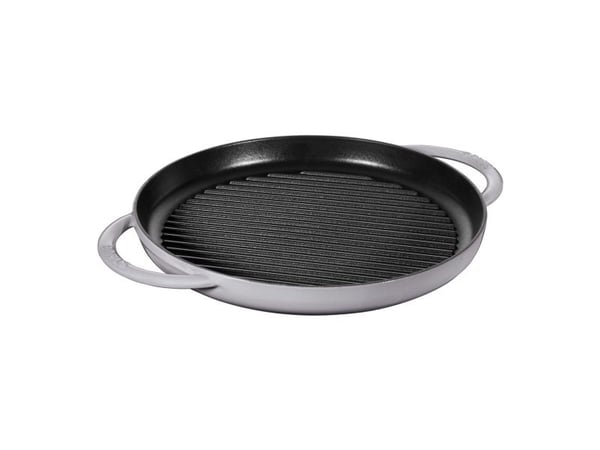 STAUB - Grillpanne - 30 cm - rund - grafittgrå