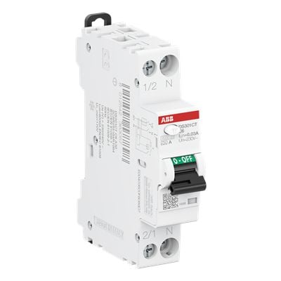 ABB RCD DSX301CA-C16/0.03 1 TE 6kA1P+N AC16 30mA (2CSR255165R1164)