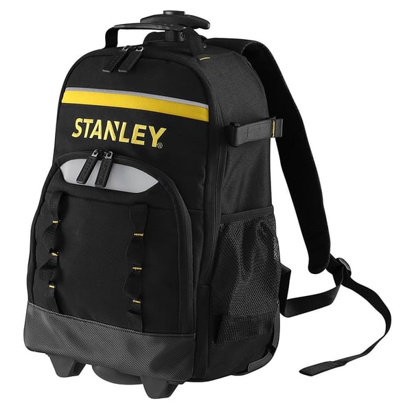 Stanley STST83307-1 Essential-työkalureppu, teleskooppikahva, musta/keltainen
