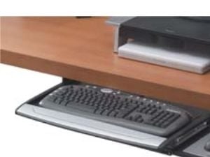 Fellowes Office Suites Deluxe - Tastaturskuff - svart, sølv