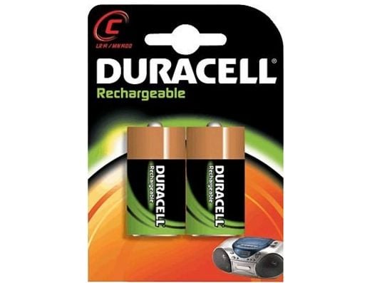 Duracell ladattava C-paristo 3000mAh 2 kpl/pakkaus