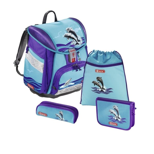 Step by Step TOUCH 2 "Happy Dolphins", Pencil case,Pencil pouch,School bag,Sport bag, Gutt/Jente, Ungdomsskole, Ryggsekk, 21 l, Forlomme, Sidelomme