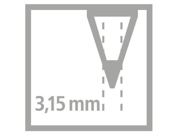 STABILO EASYgraph, HB, Vaaleanpunainen, Kolmion muotoinen, 3,15 mm, 9 mm, 55 mm