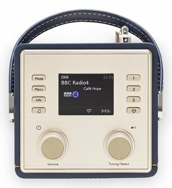 Roberts Radio Revival Mini 2 radio DAB+ FM Bluetooth, marinblå