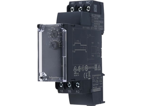 Ajastin viivästetty pudotus 1s-10m 1 C/O 8A 24-240V