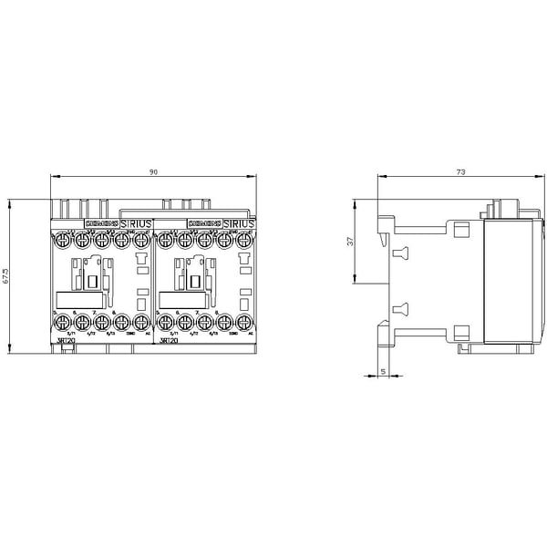 Siemens 3RA2317-8XB30-1AP6, 68 mm, 73 mm, 93,5 mm, 77,5 mm, 530 g, 1 kpl