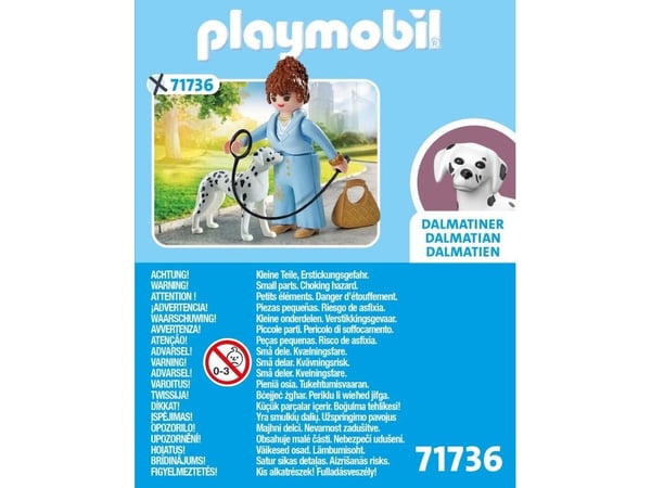 Playmobil PLM BUSINESS WOMAN WITH DALMATIAN, 42,02 g