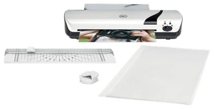 Lamineringsmaskin GBC Inspire+ A4 Craft hvit - lamineringssett - inkl. hjørnerundingsmaskin og rullekutter