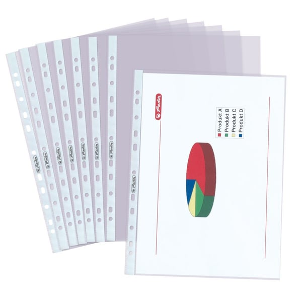 Herlitz 10468577, Läpinäkyvä, Polypropeeni (PP), 50 kpl