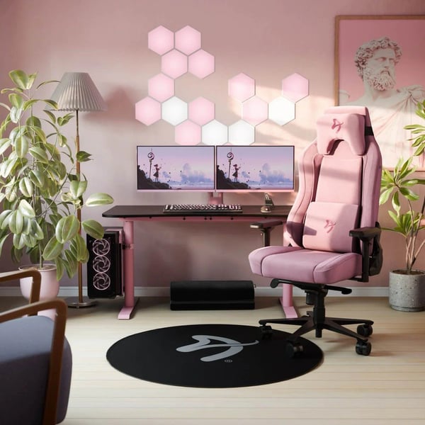 Arozzi Arena Gaming Desk - Medium - Pink