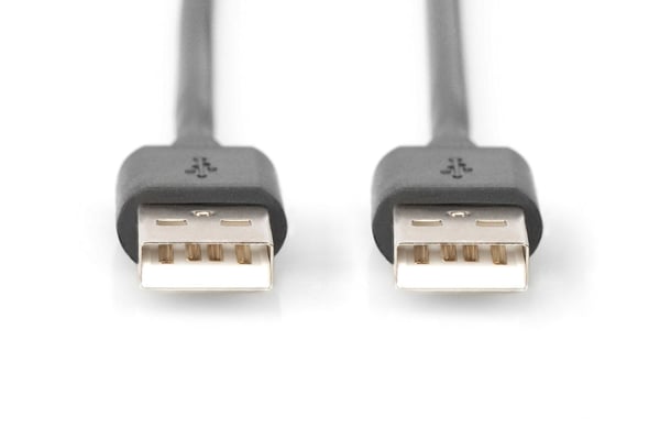 ASSMANN - USB-kabel - USB (hane) till USB (hane) - USB 2.0 - 5 m - formpressad - svart