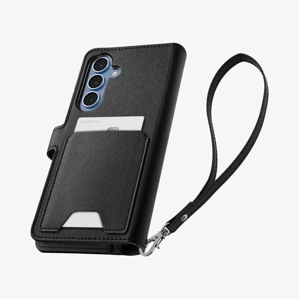 Dėclass Spigen lompakko S do Samsung Galaxy S25+ juoda