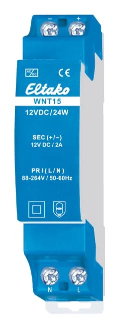 Eltako 20000072, Rotasjonsbryter, 1P, Blå, 230 V, 16 A, 18 mm