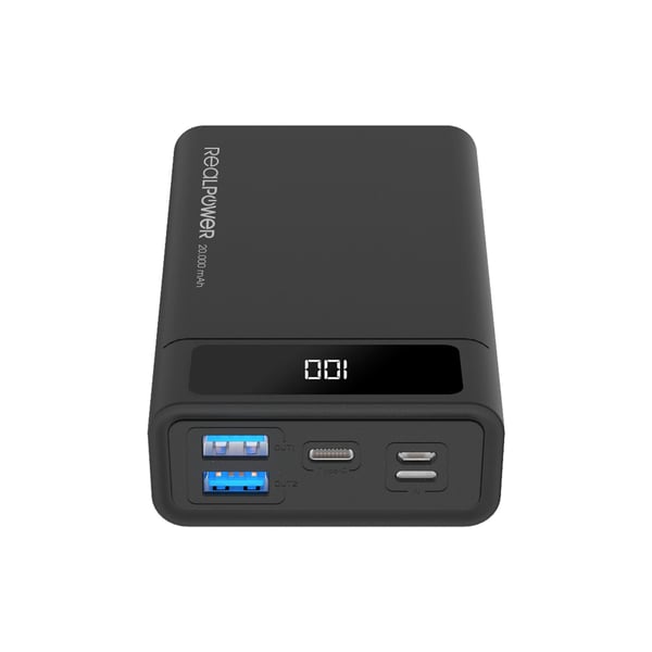 RealPower PB-20k PD, 20000 mAh, 18 W, lajitelma