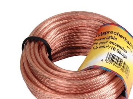 Hama 00062485 lydkabel 10 m, gjennomsiktig