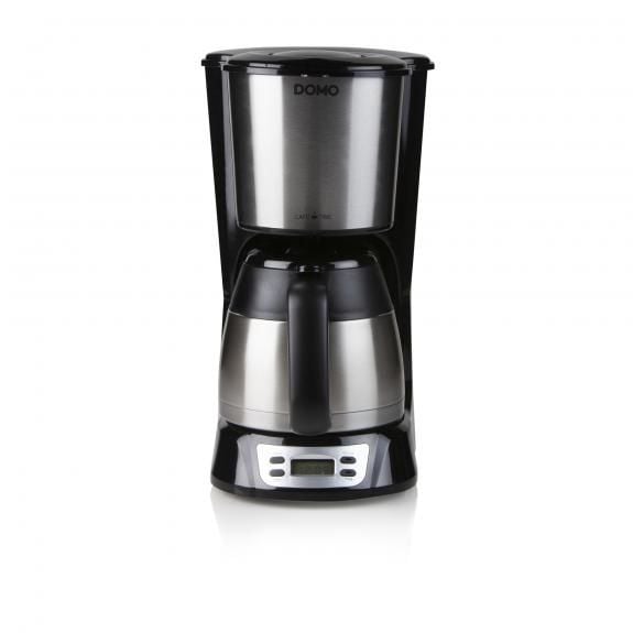 Domo DO709K, Droppande kaffebryggare, 1 l, Malat kaffe, Svart, Rostfritt stål