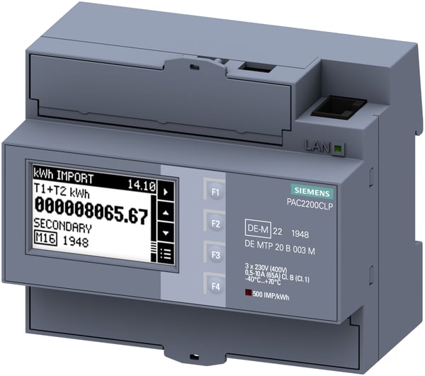 Siemens 7KM2200-2EA40-1JB1 Apparat för mätning av energiomkostninger