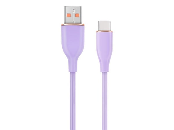 Cablexpert Premium - USB-kabel - USB (hann) til USB-C (hann) - USB 2.0 - 2.1 A - 1.5 m - formstøpt, data & lading - fiolett