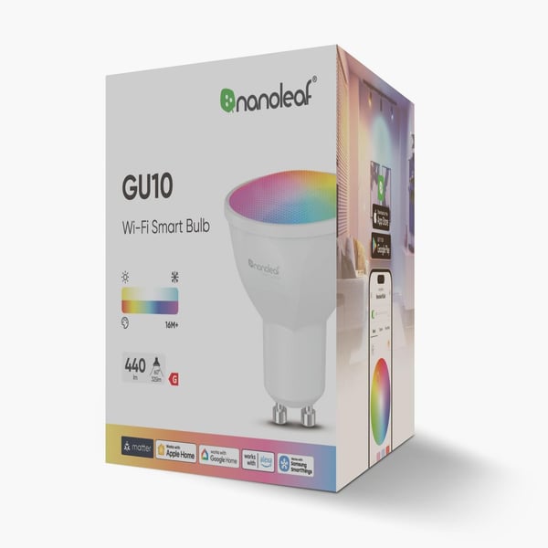 Nanoleaf - LED-lyspære - form: MR16 - GU10 - 5 W - klasse G - RGBCW-lys - 2700-6500 K