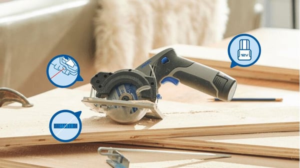 Dremel CS12V-S1 F013CS12JA batteridrevet sirkelsag 12 V 85 mm 5000 rpm