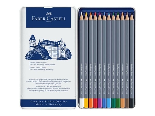 Faber-Castell GOLDFABER Aqua - akvarellikynä - valikoituja värejä (12 kpl)