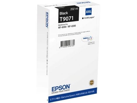 Epson T9071 - 202 ml - XXL-storlek - svart - original - bläckpatron - för WorkForce Pro WF-6090, WF-6590