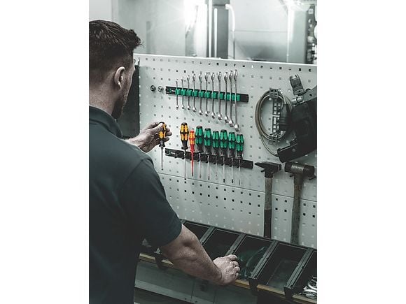 Wera 9650 ruuvitalttasarja 9-osainen 05051012001 Kraftform-magneettikisko
