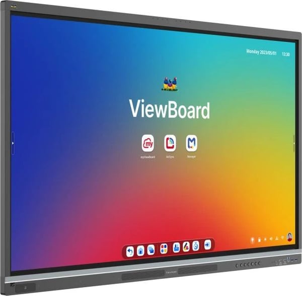 Viewsonic IFP6551 Display, 165,1 cm (65"), 1428,48 x 803,52 mm, 500 cd/m², 1,07 milliarder farger, 3840 x 2160 piksler, TFT-LCD