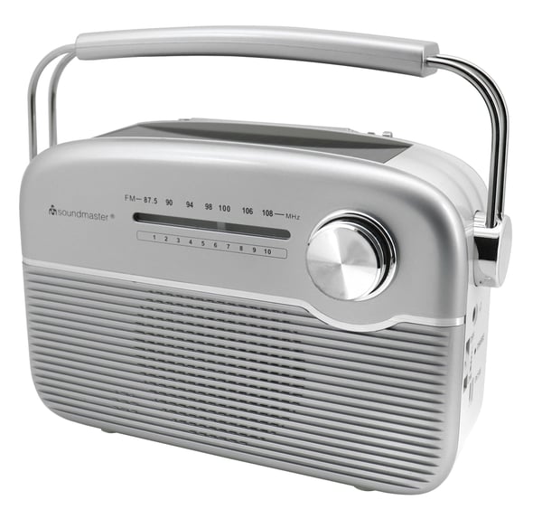 Soundmaster TR480SI, Bærbar, Analog, FM, 3 W, 3,5 mm, Sølv