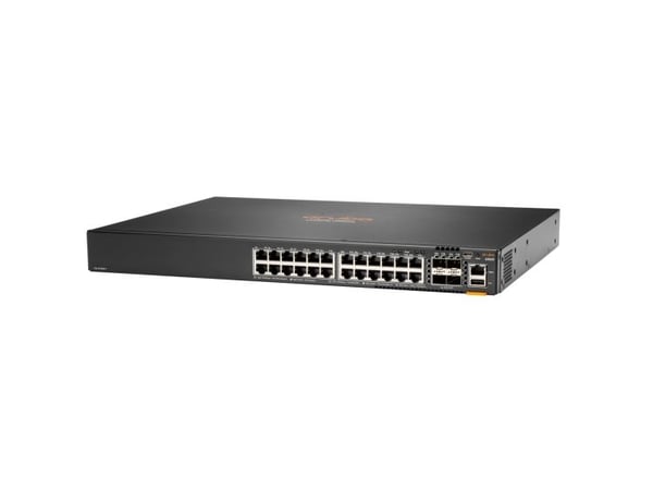 HPE Aruba 6300F - Switch - L3 - Styrt - 24 x 10/100/1000 + 4 x 1 Gigabit / 10 Gigabit / 25 Gigabit / 50 Gigabit SFP56 (opplink / stabling) - front ... HPE Aruba 6300F - Switch - L3 - Styrt - 24 x 10/100/1000 + 4 x 1 Gigabit / 10 Gigabit / 25 Gigabit / 50 Gigabit SFP56 (opplink / stabling) - front ...