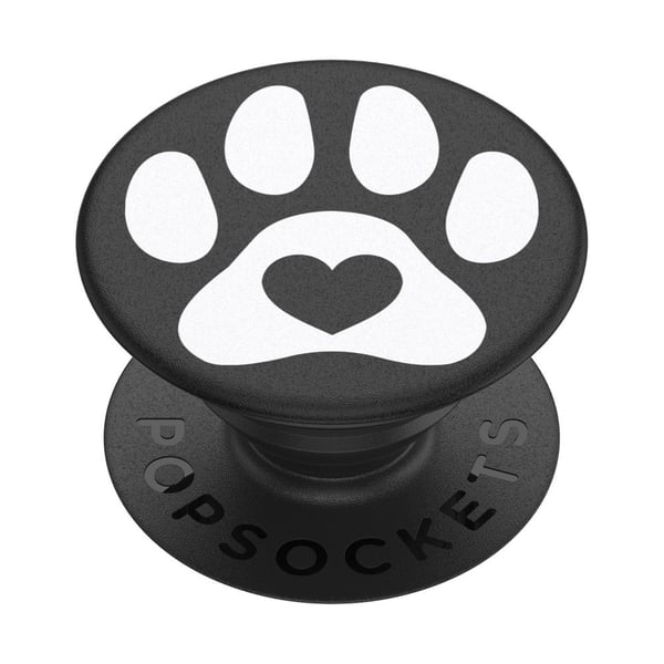 PopSockets 805579, Grepp, Svart, Vit, Varje varumärke, Hjärtmönster, 1 styck