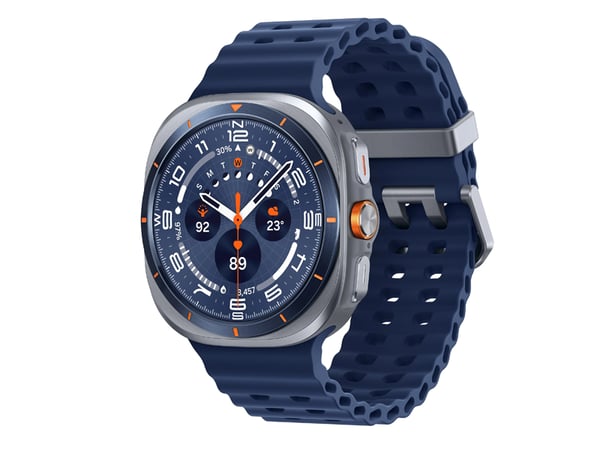 Samsung® | Galaxy Watch Ultra (2025) - Titanium Blue (Navy Blue strap)