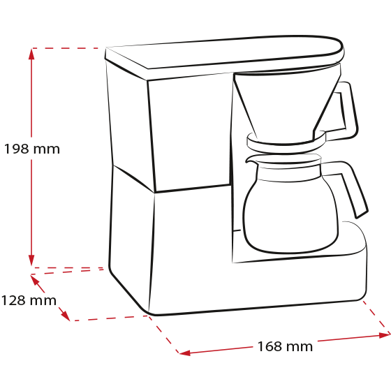 Melitta Aromaboy - Kaffemaskin - 2 kopper - svart