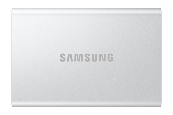 Samsung T7 Resurrected MU-PD4T0G - SSD - krypterat - 4 TB - extern (portabel) - USB 3.2 Gen 2 (USB-C kontakt) - 256 bitars AES - silver