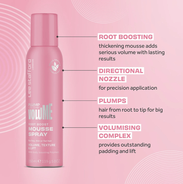 Lee Stafford Plump Up The Volume Root Boost mousse spray