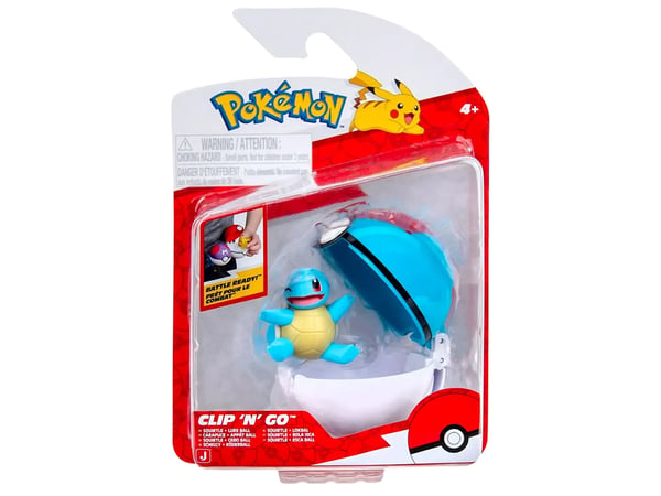 Pokemon Clip N Go Squirtle med lure ball