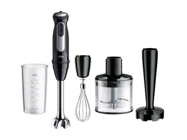 Braun MultiQuick 5 Pro, Immersionsmixer, 0,6 L, 1,2 m, 1000 W, Svart, Silver