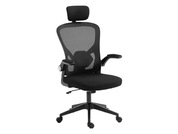 Sandberg ErgoFusion Basic - Spillestol - ergonomisk - armstøtter - vippe - drejeled - netstof