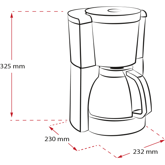 Melitta Look Selection - Kahvinkeitin - 10 kuppia - Musta