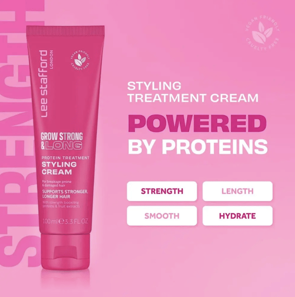 Lee Stafford Grow Strong & Long proteinbehandling stylingkrem